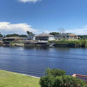 Aerial view of residential area