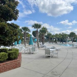 Surrounding community with a lawn