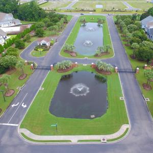 View of community featuring a water view