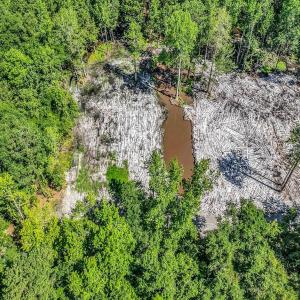 Bird's eye view of a large body of water