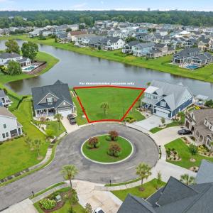 Aerial perspective of suburban area featuring prop