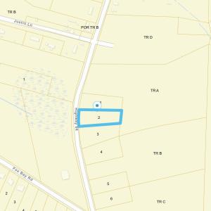Map showing property parcels