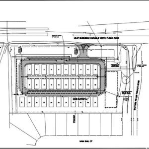 Map showing property parcels