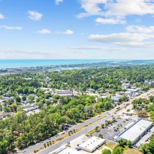 Bird's eye view of a large body of water