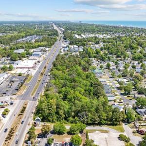 Aerial view of property's location