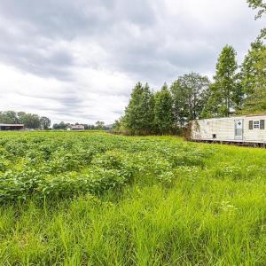 View of yard with a rural view