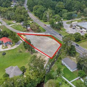 Aerial view of property's location featuring prope