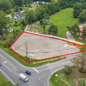 View of property location with property parcel out