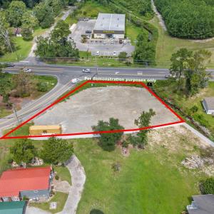 View of property location with property parcel out