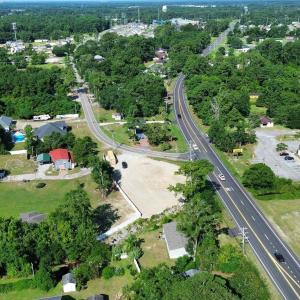 Aerial view of property and surrounding area