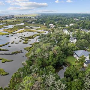 Aerial overview of property's location with a near