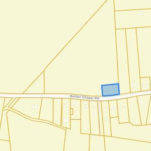 Map showing property parcels