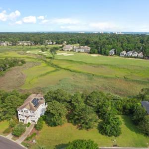 Aerial view of property's location with a heavily