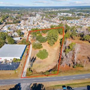 Aerial overview of property's location with proper