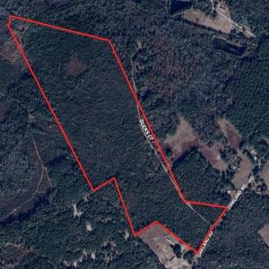 Map / location with property parcel outlined