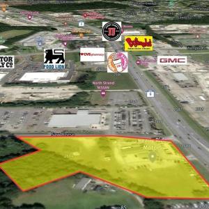 Map / location with property parcel outlined