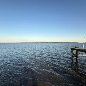Dock with a water view