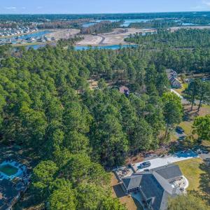 Aerial overview of property's location with a near