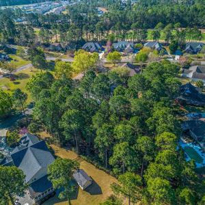 Aerial overview of property's location featuring n