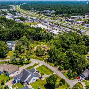 Drone / aerial view of a highway