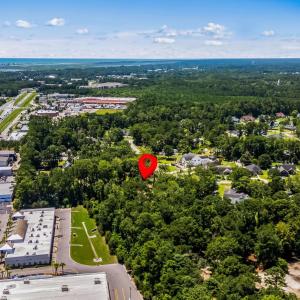Drone / aerial view of a heavily wooded area
