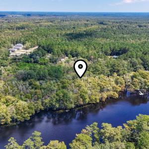 Aerial overview of property's location