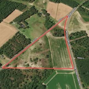 Map / location with property boundaries highlighte
