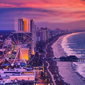City view with a nearby body of water