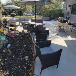 View of patio / terrace with an outdoor hangout ar