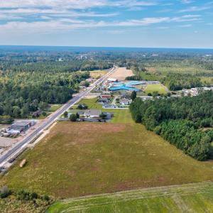 Aerial overview of property's location featuring a