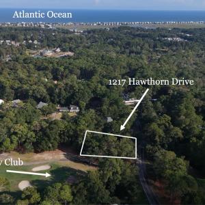 Aerial overview of property's location with proper