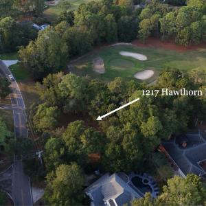 Aerial overview of property's location featuring a