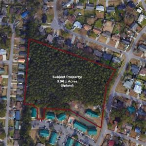 Map / location with property boundaries highlighte