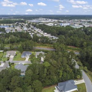 Aerial overview of property's location with nearby