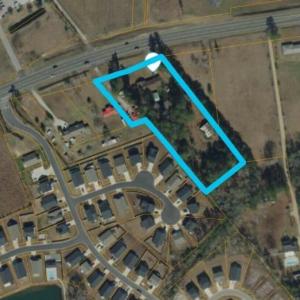 Map of property location with property boundaries