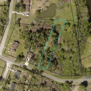 Aerial overview of property's location with proper