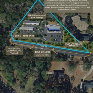 Map / location with property parcel outlined