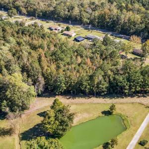 Aerial view of property's location featuring a nea