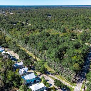 Aerial view of property's location featuring a hea