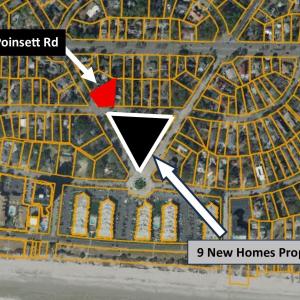 Aerial view of property's location