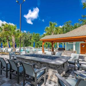 View of patio / terrace featuring exterior kitchen