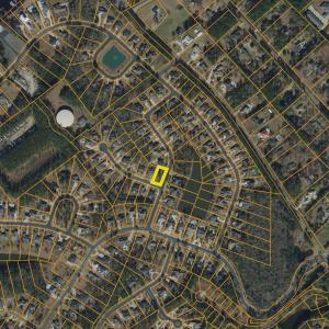 Aerial view of property's location