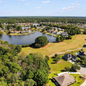 Aerial perspective of suburban area featuring a go