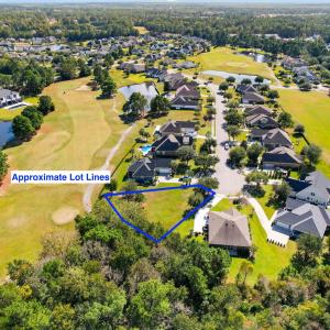 Aerial perspective of suburban area featuring a go