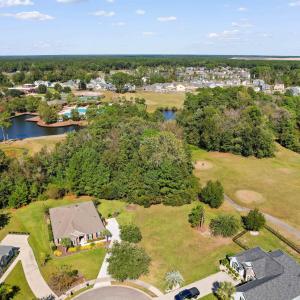 Aerial view of property's location featuring a lar