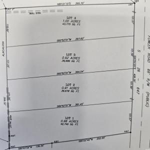Map showing property parcels