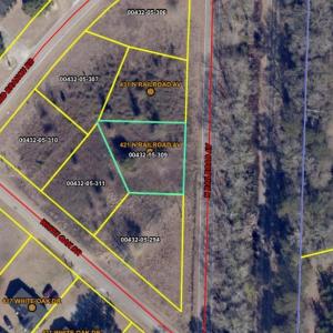 Map / location with property parcel outlined