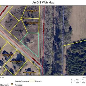 Map of property location featuring property parcel