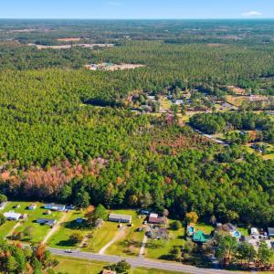 Aerial overview of property's location featuring a
