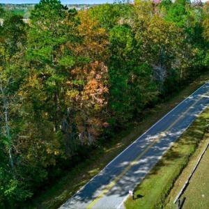 Aerial overview of property's location